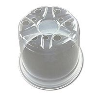 bottom of clear pot