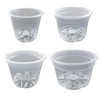 Growers Assortment of 4 Crystal Clear Pots