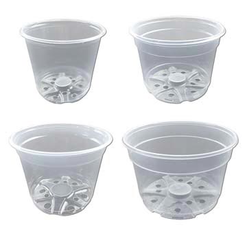 Growers Assortment of Crystal Clear Pots