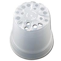 Frosted Clear Orchid Pot Bottom