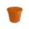 3" Copper Amber Slotted Violet Pot