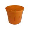 4" Copper Amber Slotted Violet Pot
