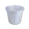 4" White Pearl Slotted Violet Pot
