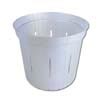 5" White Pearl Slotted Violet Pot
