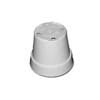 White Plastic Violet Pot - 3"