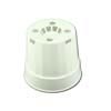 White Plastic Violet Pot - 4" Fluted