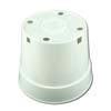 White Plastic Violet Pot - 7"