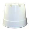 White Plastic Violet Pot - Taller - 8"